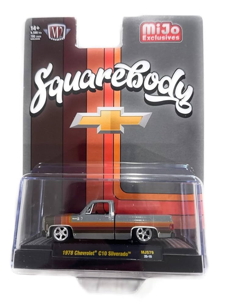 MGMINIS 43 Chevy C10・VW Type2 M2 DIECAST SQUARE BODY CHEVY & CHASE PIECE & AUTOZONE